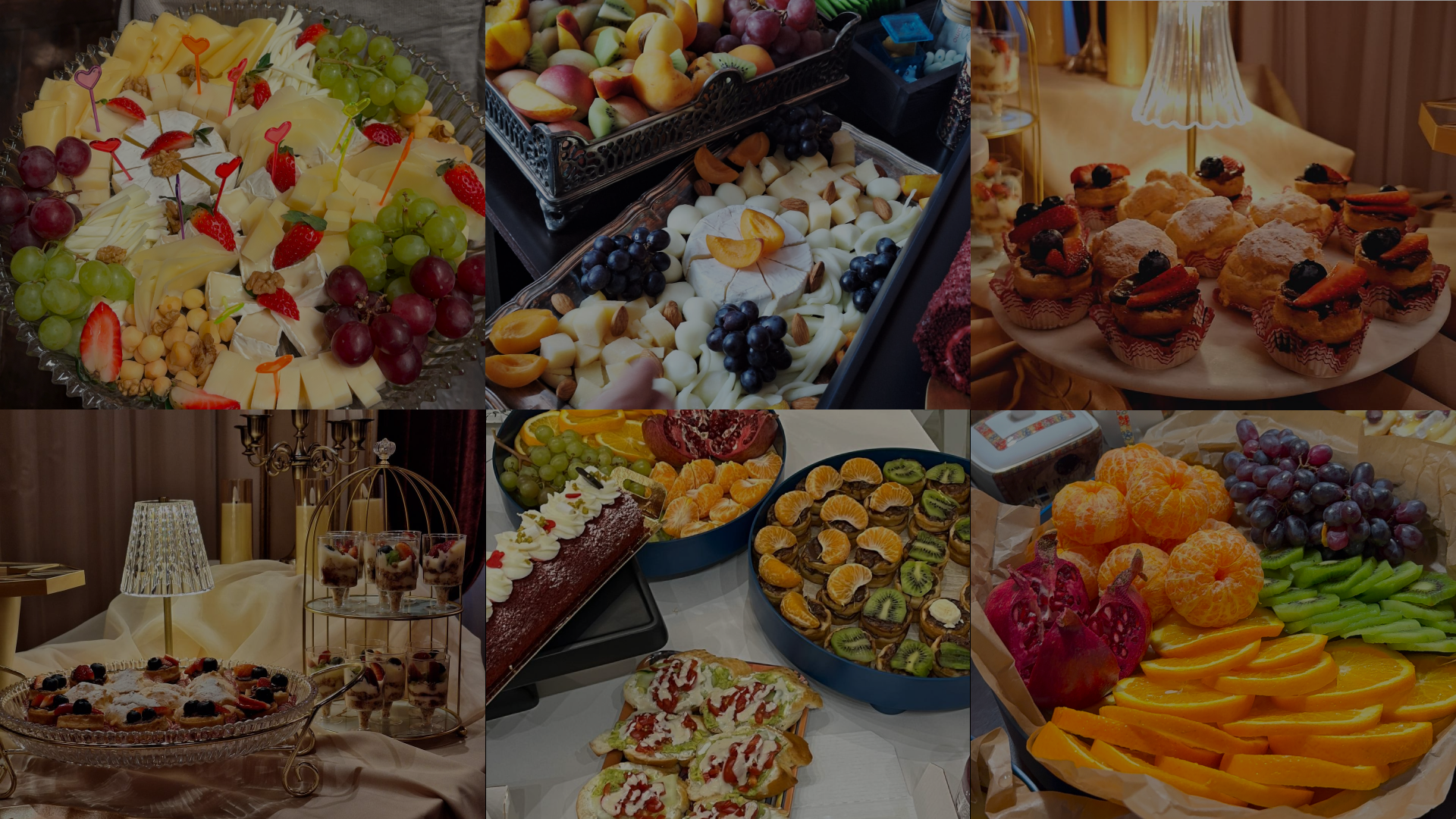 Выездной кейтеринг — стол с авторской сервировкой на винтажной посуде, живые цветы и декор